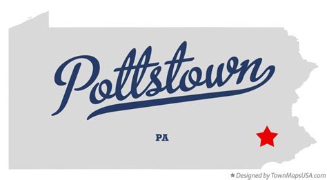 Map of Pottstown, PA, Pennsylvania