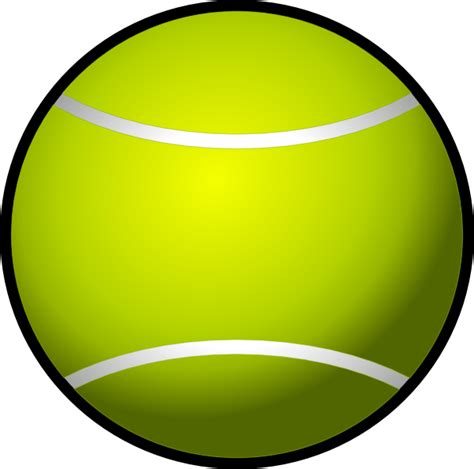 Simple Tennis Ball Clip Art at Clker.com - vector clip art online, royalty free & public domain