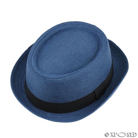 Mens Women Vintage Crushable Straw Pork Pie Breaking Bad Heisenberg Hat ...