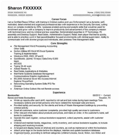 Bookseller Resume Example