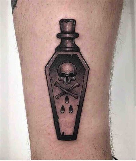 Poison Bottle Tattoos - Tattoo Insider 16 Tattoo, Glyph Tattoo, Tattoo Pain, Dark Tattoo, Tiny ...