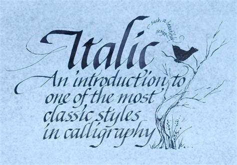 Calligraphy – Formal Italic Class Series – Jan 17 & 24 | Ruth ...