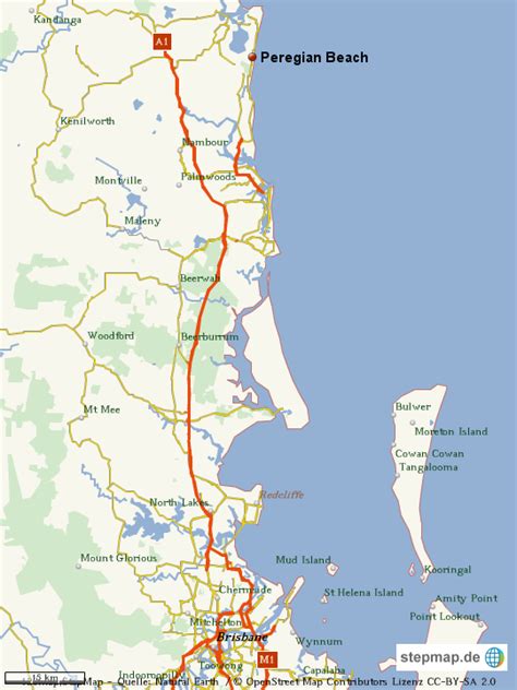 StepMap - Peregian Beach - Landkarte für Deutschland