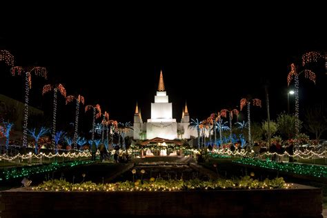 The Mormon Temple in Oakland has its Christmas lights up. Definitely ...