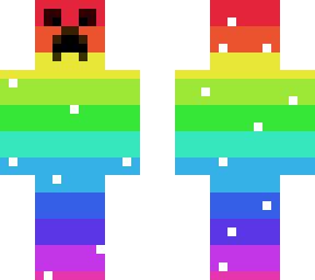 Rainbow Creeper | Minecraft Skins