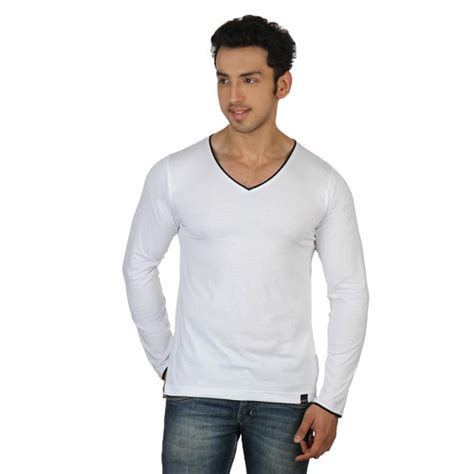 White Slim Fit V Neck Black Piping | Slim Fit White V Neck t… | Flickr