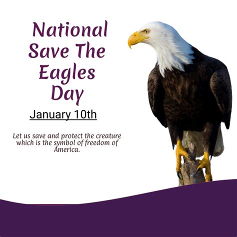 national save the eagles day Template | PosterMyWall