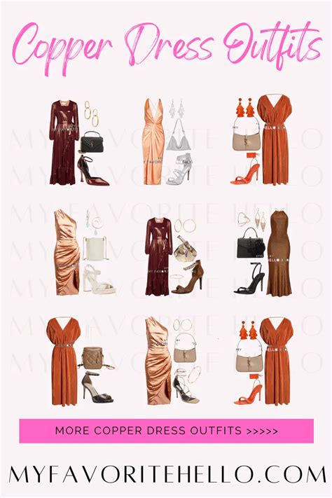 10 Outfits: What Color Shoes to Wear with a Copper Dress