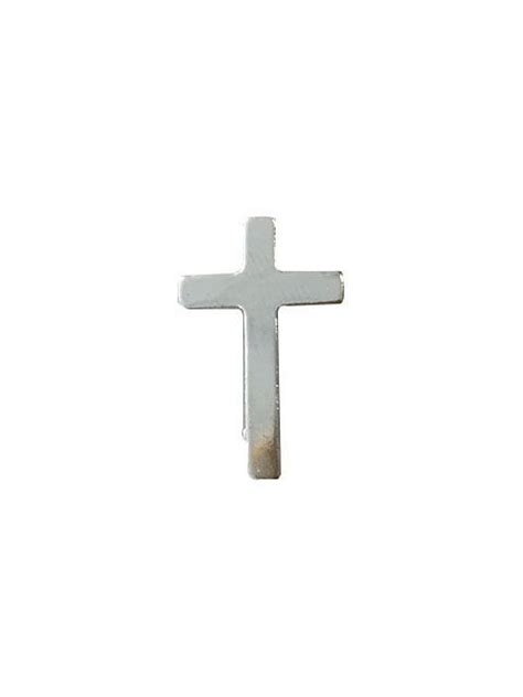 Lapel Pin Cross - Silver 25mm | Gatto Christian Shop