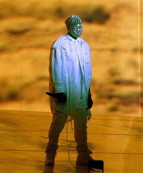 How Do We Feel About Kanye West Wearing Maison Martin Margiela's Crystal Face Mask? | Glamour