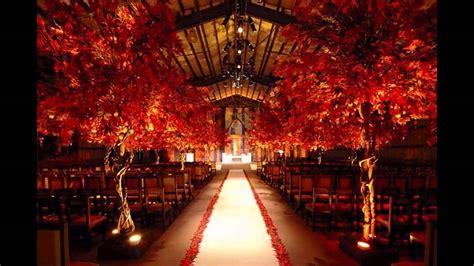 Red wedding theme ideas - YouTube