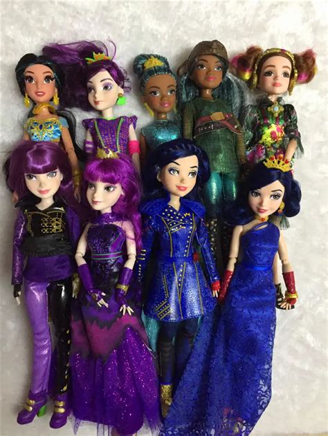 original 11'' Descendants Doll Action Figure Doll Maleficent baby dolls for girls boys evie mal ...