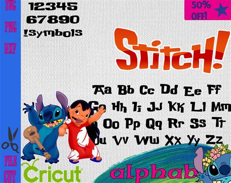 Lilo and stitch svg, Lilo and stitch Font ttf, Alphabet svg, Letters svg, Font Svg, svg files ...