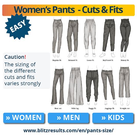 Pants Size Conversion Charts + Sizing Guides for Men & Women (2023)