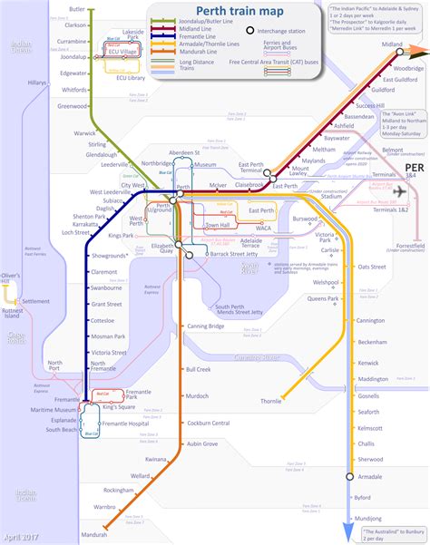 Train Map for Perth, Australia : r/MapPorn