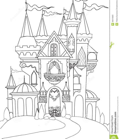 Fairy Tale Castle Coloring Page at GetDrawings | Free download