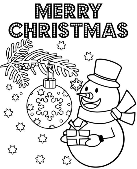 Merry Christmas Printable Christmas Cards To Color