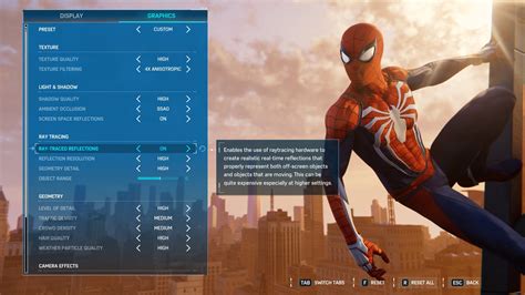 Here Are The Pc Graphics Settings For Marvel S Spider Man Remastered ...