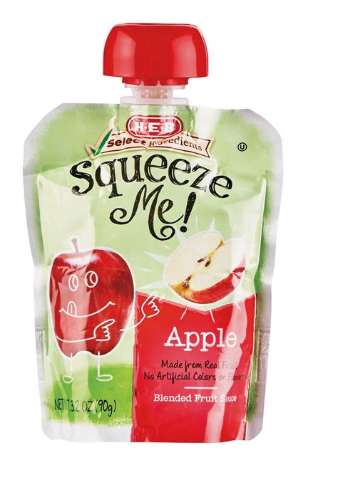 H-E-B Squeeze Me! Applesauce Pouch - Shop Apples at H-E-B