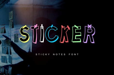 Sticker Font Download Free - Banner Fonts