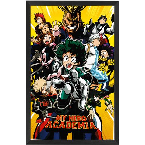 My Hero Academia Season 1 Poster Framed – exclusivesignings