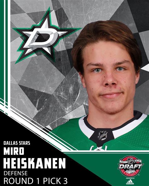 Dallas Stars Draft Defenseman As Third Pick In NHL Entry Draft