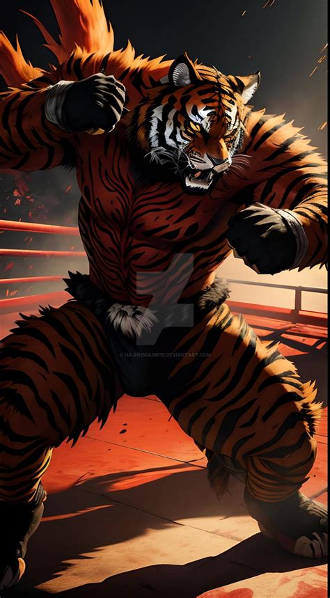 Animal character, tiger, fighter, fighting by hajhussainF16 on DeviantArt