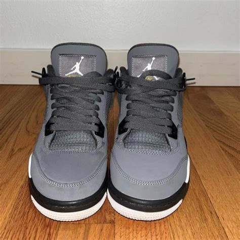 Jordan Men's Grey and Black Trainers | Depop