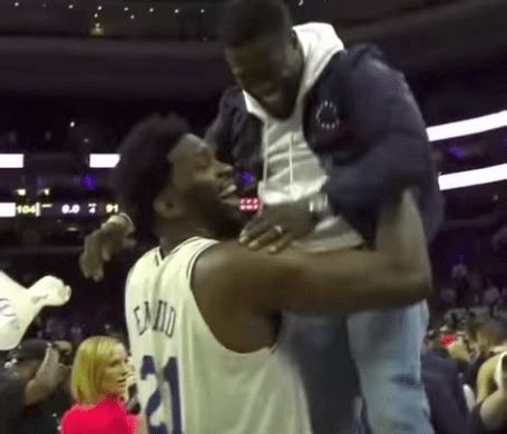 Video: Joel Embiid Picks Up Kevin Hart Like A Child After Series ...