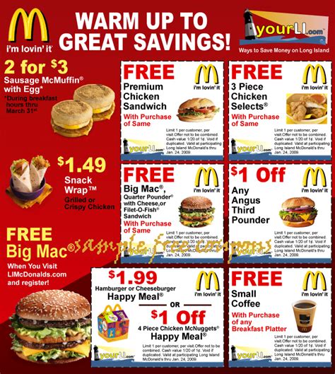 Mcdonalds Coupons June 2014