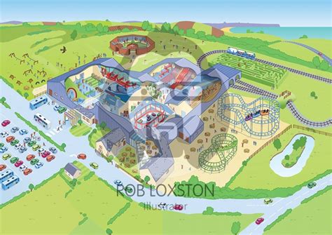 Map for Milkyway Adventure Park, Devon | Rob Loxston, Illustrator