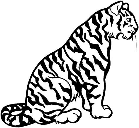 Free Printable Tiger Coloring Pages