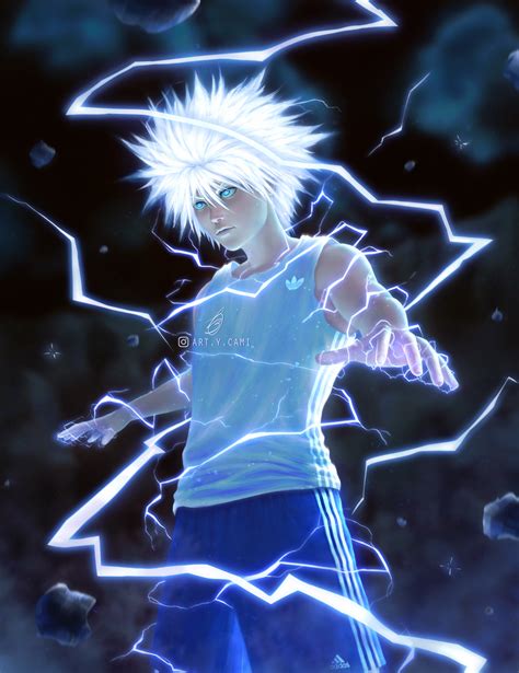 I did a Godspeed mode Killua using adidas LOL , hope you like it :3 : r/HunterXHunter