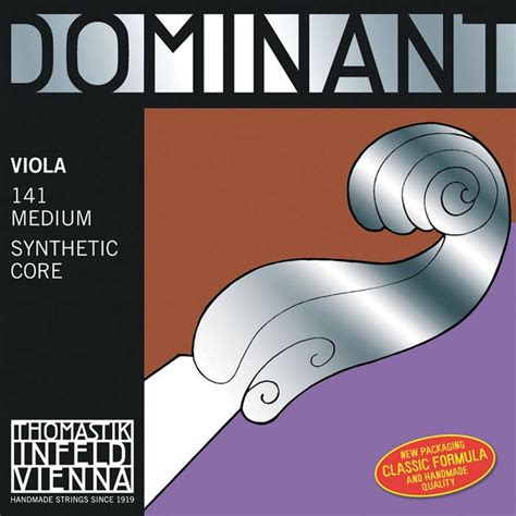 THOMASTIK-INFELD VIOLA STRING SET 141 MEDIUM DOMINANT SYNTHETIC CORE BALL END STRINGS – South ...