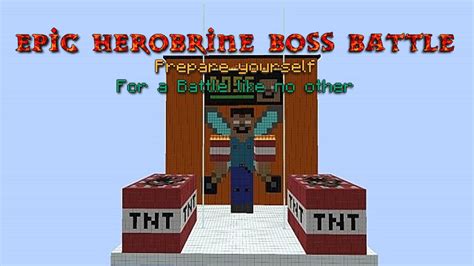 [1.8] Epic Herobrine Boss Battle [Minigame] Minecraft Map