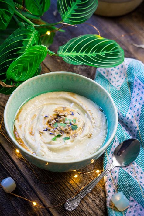 Creamy Cauliflower & Sunflower Seed Blended Soup