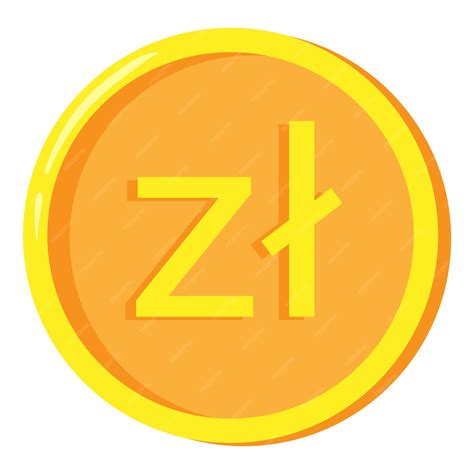 Premium Vector | Golden polish zloty coin symbol pln finance investment concept exchange polish ...