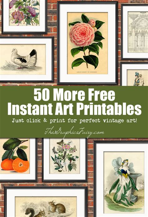 50 (More) Free Wall Art Printables! - The Graphics Fairy