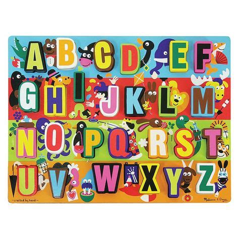 Melissa & Doug Jumbo ABC Chunky Puzzle | Melissa & doug, Alphabet, Puzzle toys