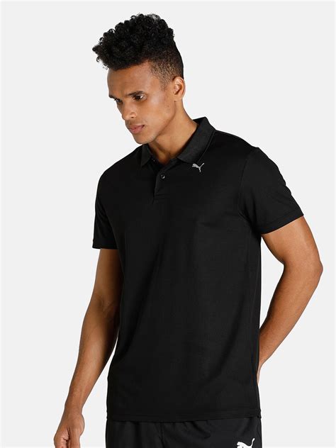 Buy Puma Men Black Performance Training Polo T Shirt - Tshirts for Men ...