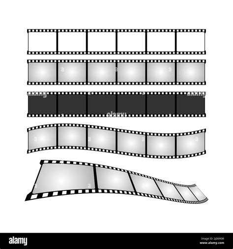 Movie tape set illustration. Cinema poster concept. Banner design for movie theater Stock Vector ...