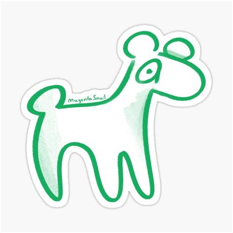 "Anxiety Creature" Sticker for Sale by MagentaSnail | Redbubble