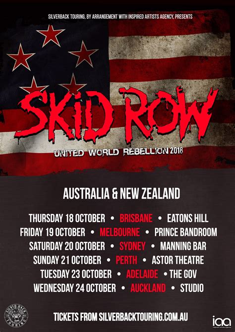 Skid Row Announce Australian And NZ Tour – Across The Ocean