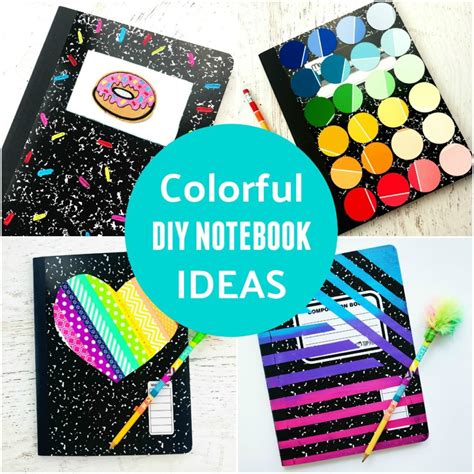 DIY Notebook Ideas - Back to School Supplies • Color Made Happy