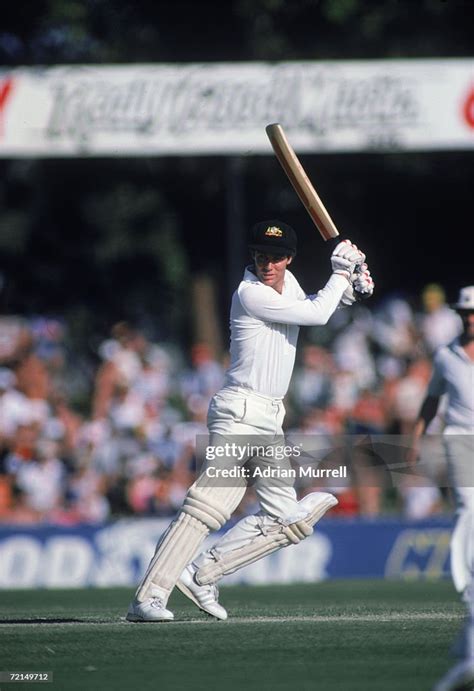 Australian cricket captain Greg Chappell batting during his century ...