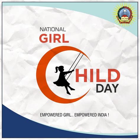 National Girl Child Day | Child day, Girl empowerment, Children