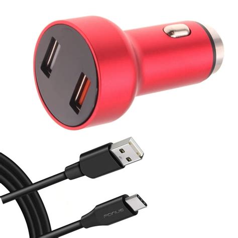 24W Fast Car Charger for Moto G Power (2021)/Play (2021) Phones - 2 ...