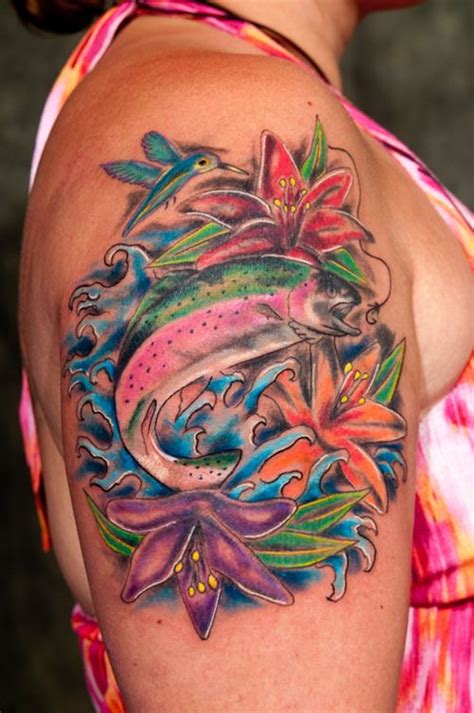 Rainbow trout – Tattoo Picture at CheckoutMyInk.com | Trout tattoo, Picture tattoos, Tattoos