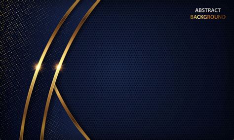 Modern Abstract Background Elegant Blue And Gold Background / With the ...