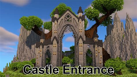 Building a Castle Entrance in Minecraft (Timelapse) - YouTube